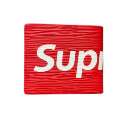 LV x Supreme Epi Red Wallet