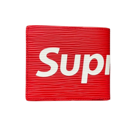 LV x Supreme Epi Red Wallet