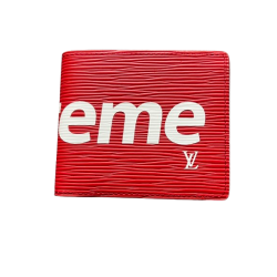LV x Supreme Epi Red Wallet